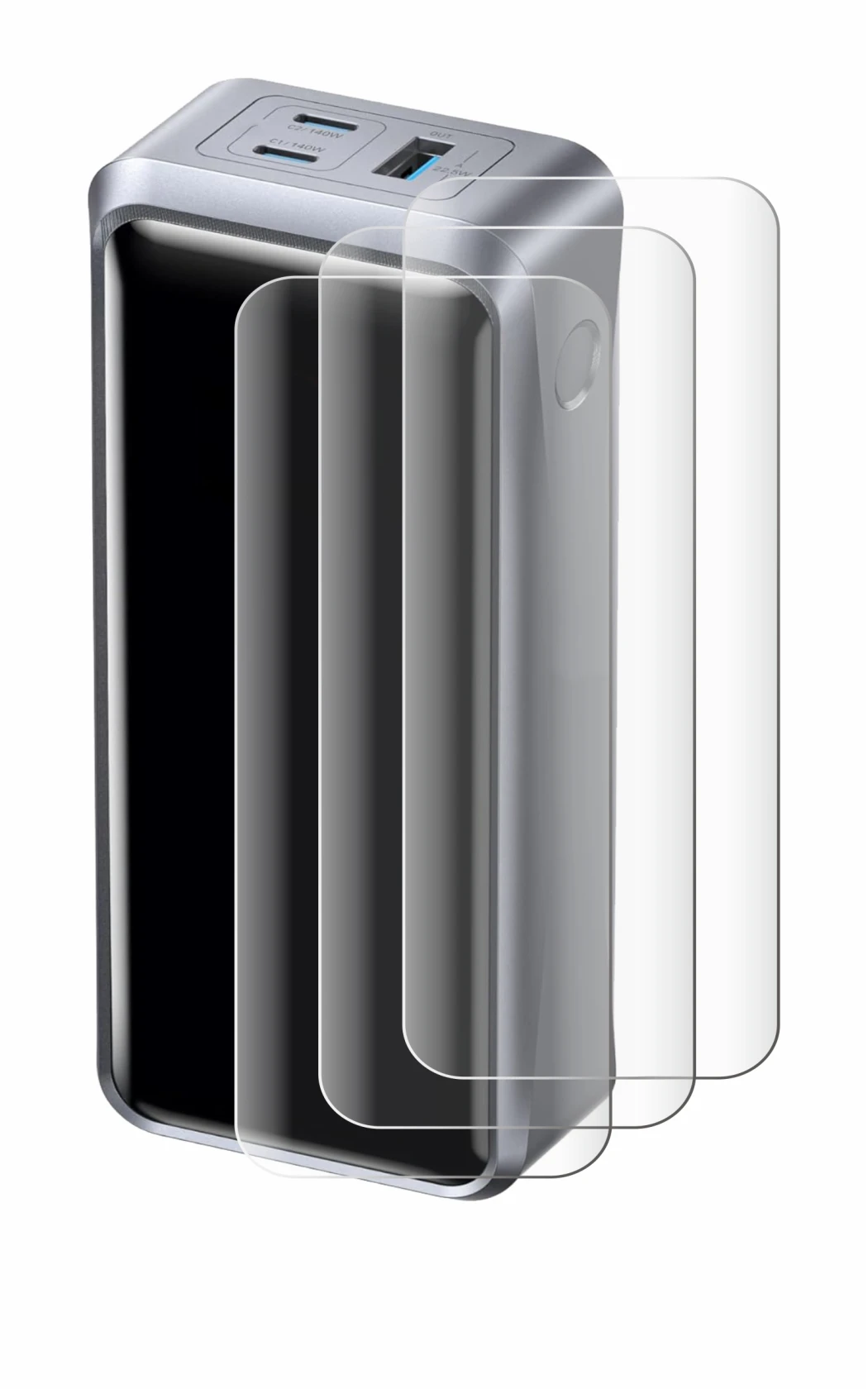 Image of the device Anker Prime A110A 300W with a wide variety of screen protectors.