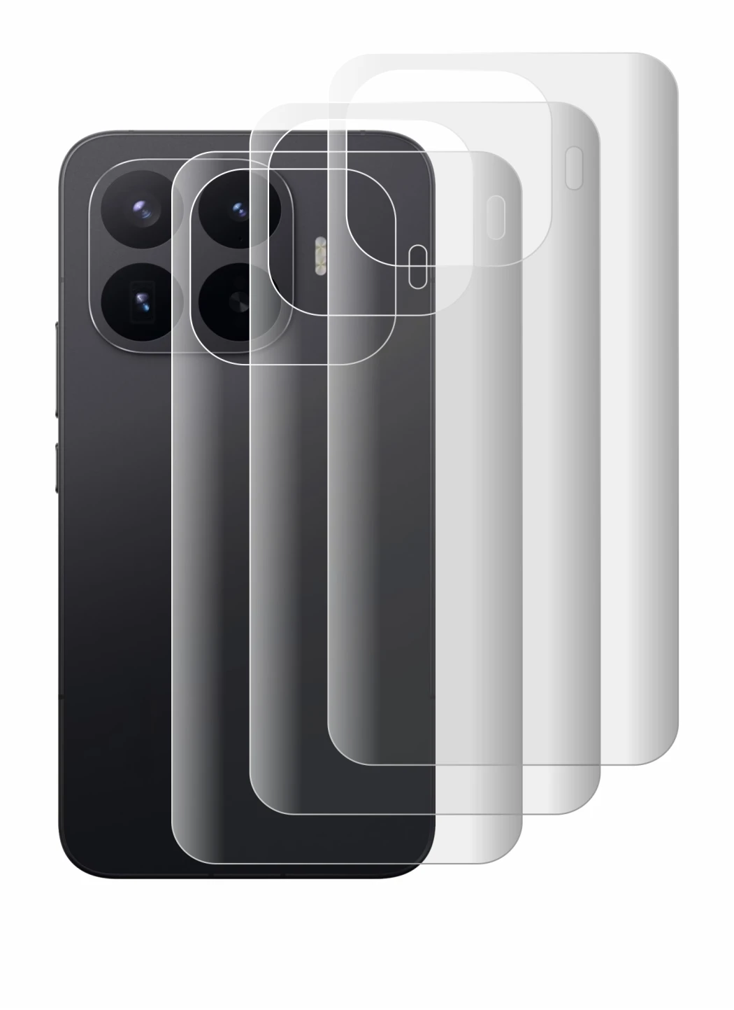 Image of the device Xiaomi 17T Pro (Back) with a wide variety of screen protectors.