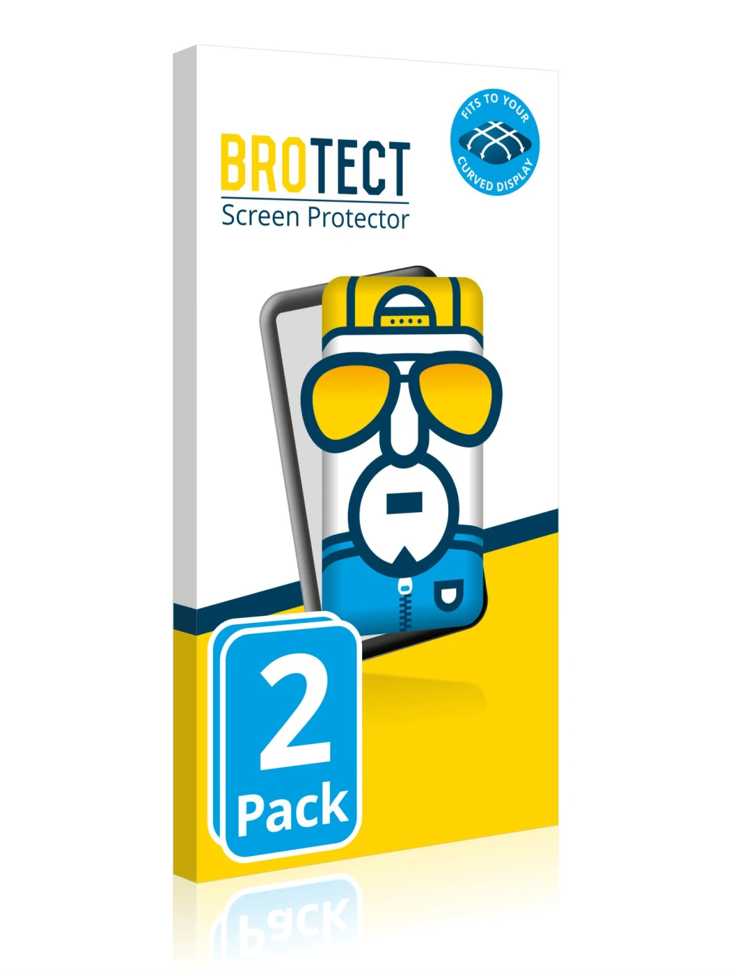 Front side of a product packaging with the brand logo BROTECT