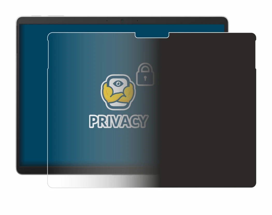 Image of the device Microsoft Surface Pro 9 with a wide variety of screen protectors.