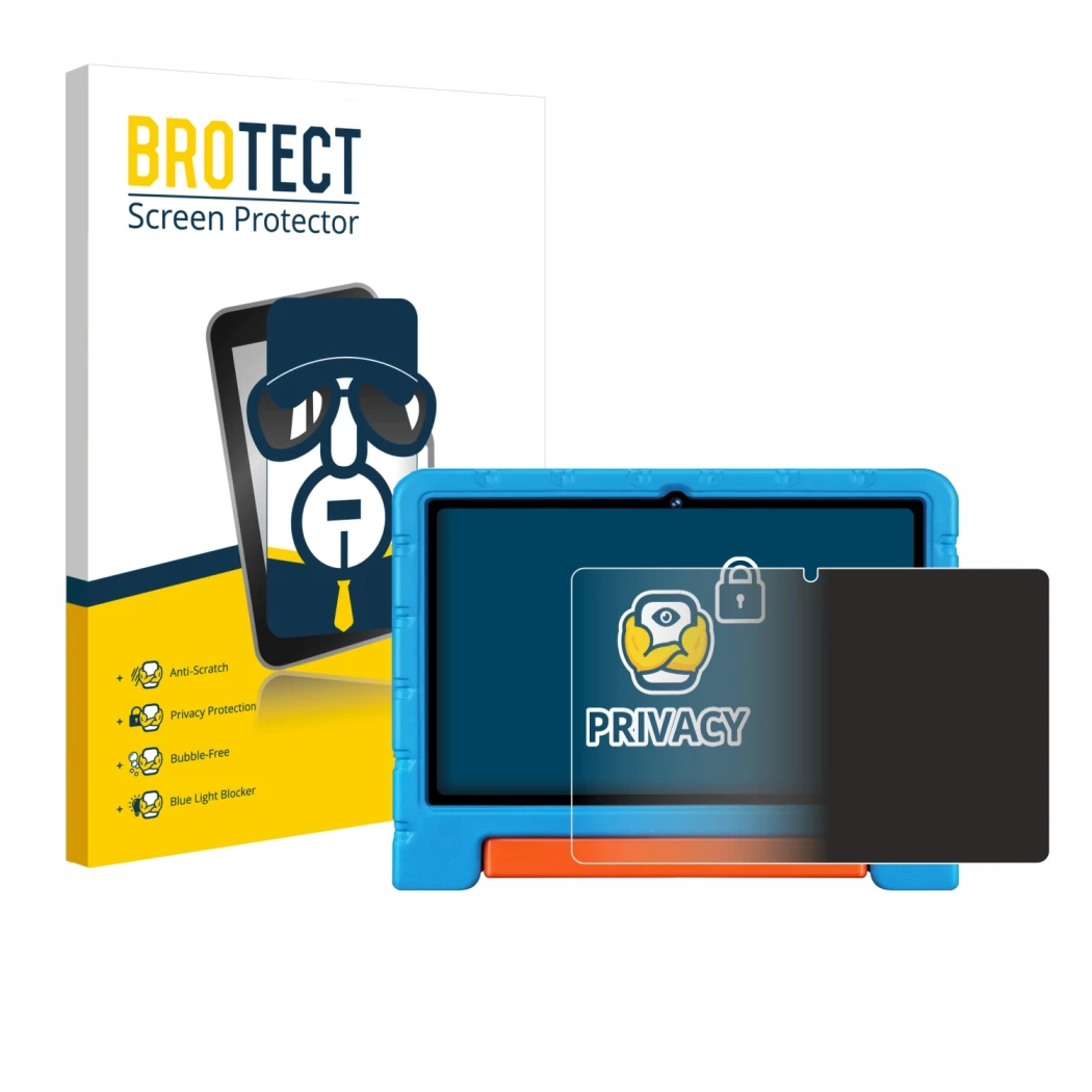 Front side of a product packaging with the brand logo BROTECT. Next to it is the device ZIOVO Z138 10