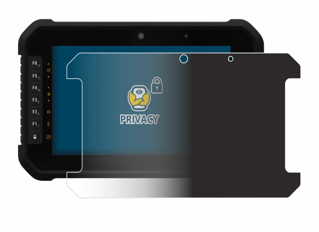 Image of the device GeoMax Zenius 08 with a wide variety of screen protectors.