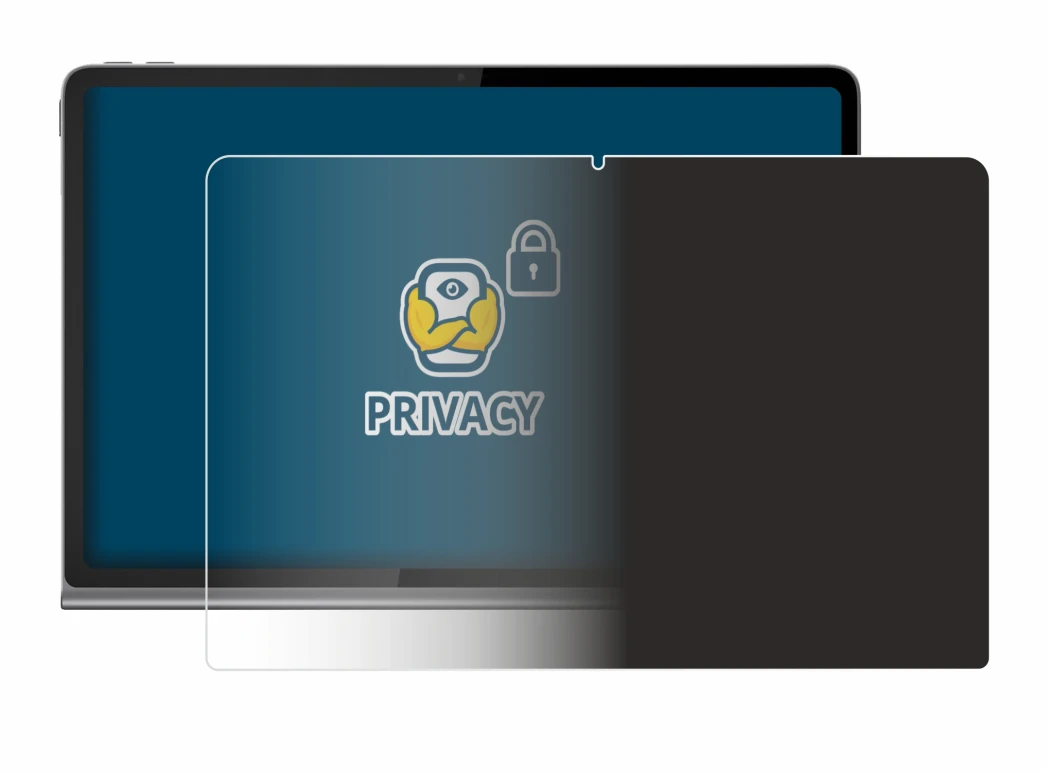 Image of the device Lenovo Tab Plus with a wide variety of screen protectors.