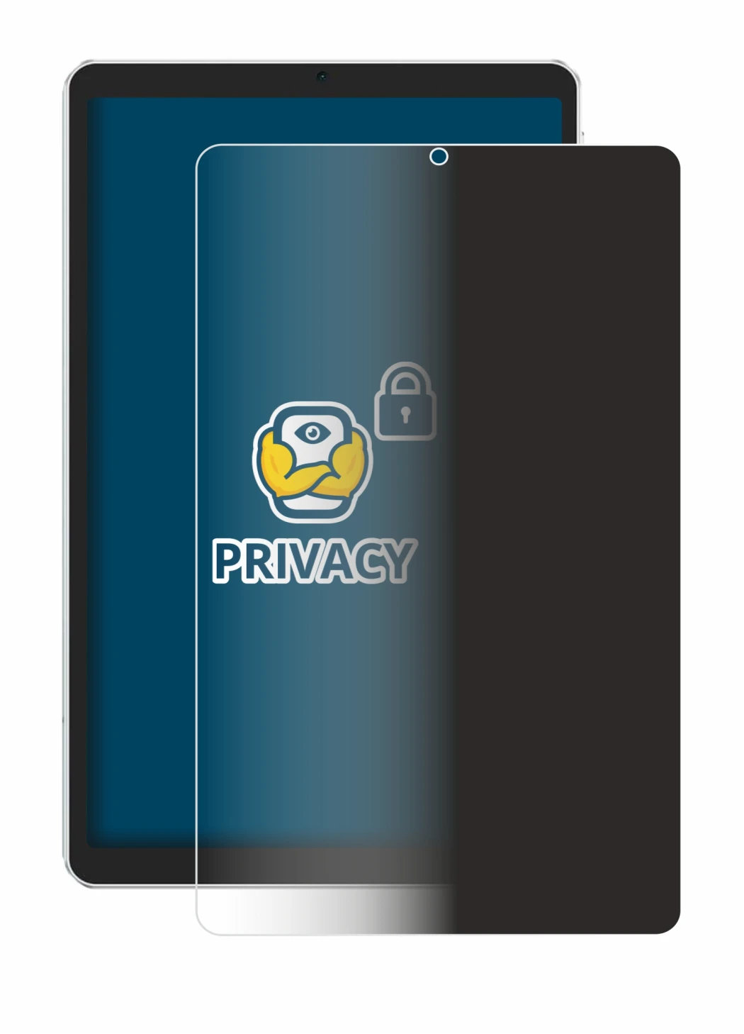 Image of the device Ulefone Tab A9 Pro with a wide variety of screen protectors.