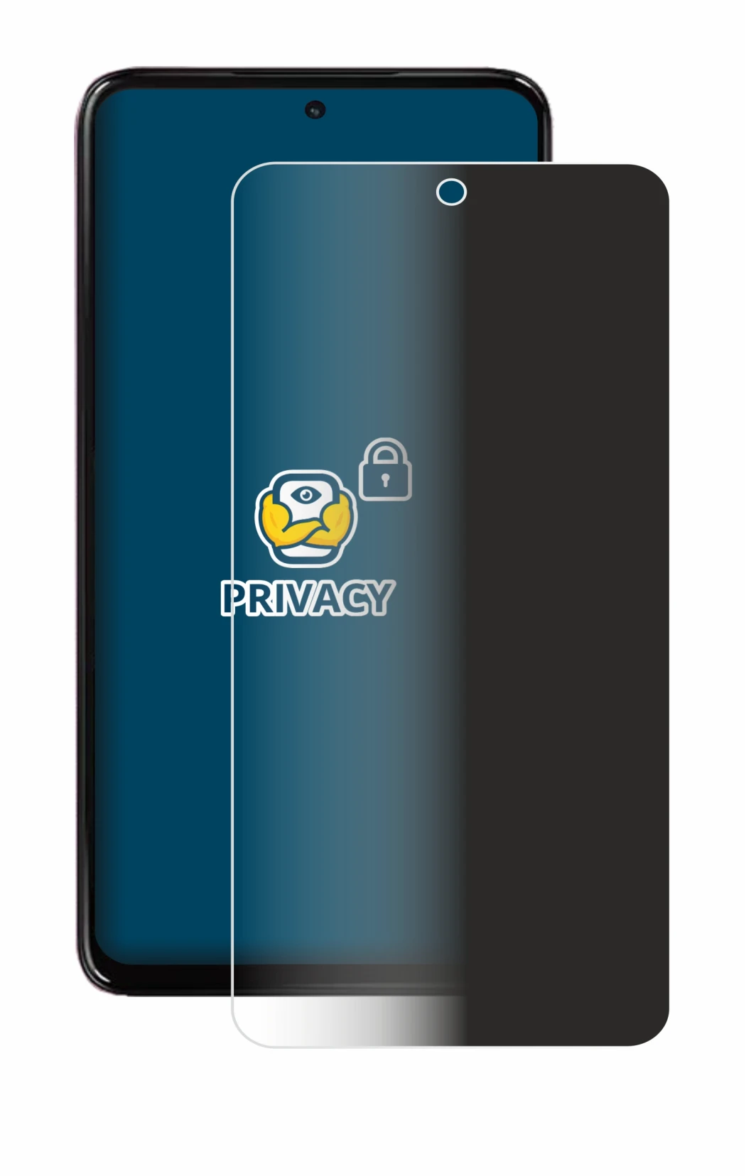 Image of the device Motorola Moto G17 with a wide variety of screen protectors.