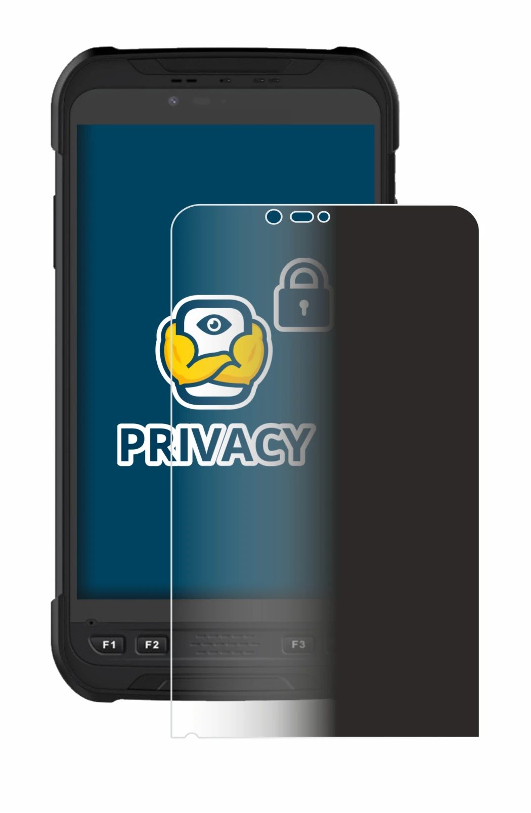 Image of the device Stonex S60 with a wide variety of screen protectors.