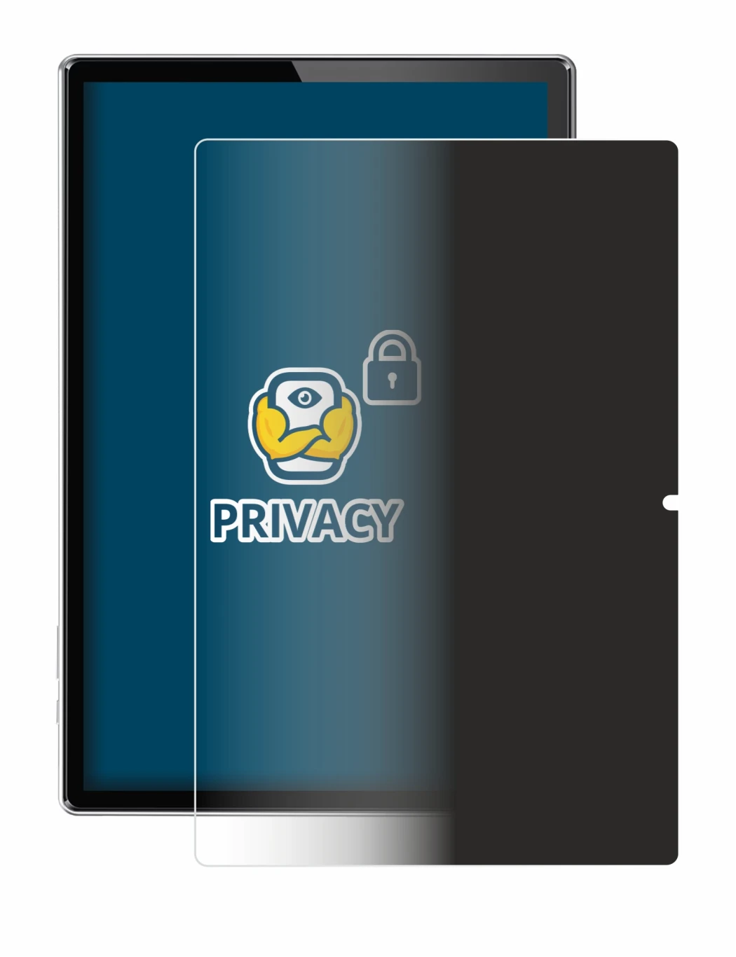 Image of the device Simplori T18 with a wide variety of screen protectors.