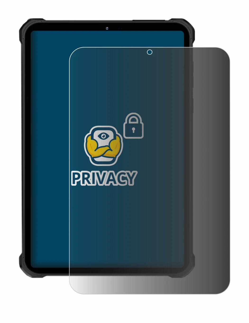 Image of the device Oukitel RT11 with a wide variety of screen protectors.