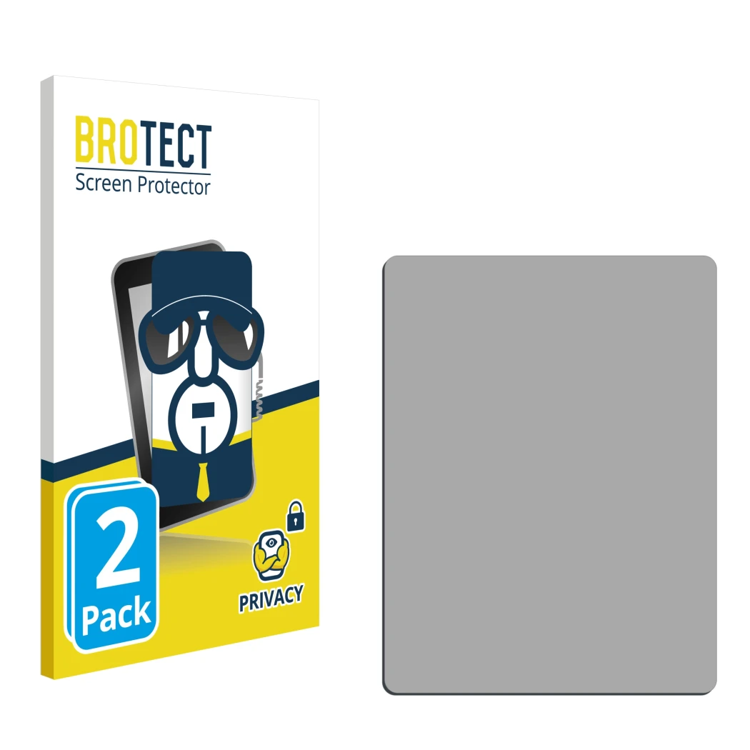 Front side of a product packaging with the brand logo BROTECT. Next to it is the corresponding screen protector.