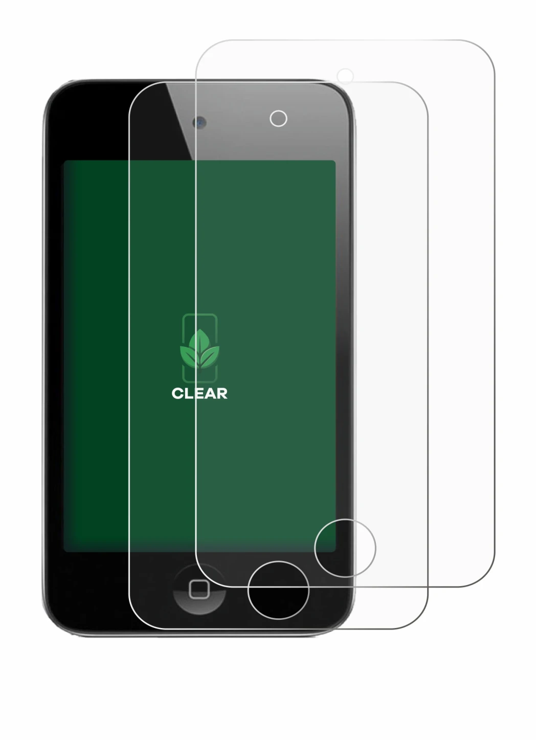 Image of the device Apple iPod Touch (4th Gen.) with a wide variety of screen protectors.