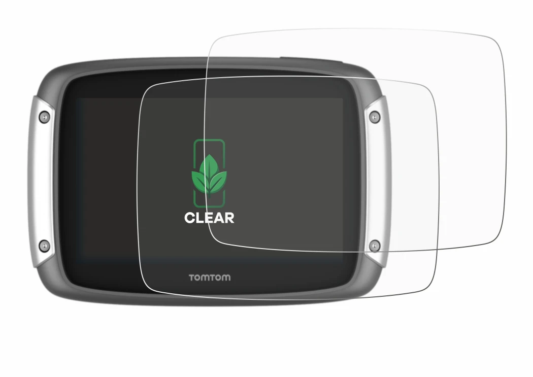 Image of the device TomTom Rider 400 with a wide variety of screen protectors.