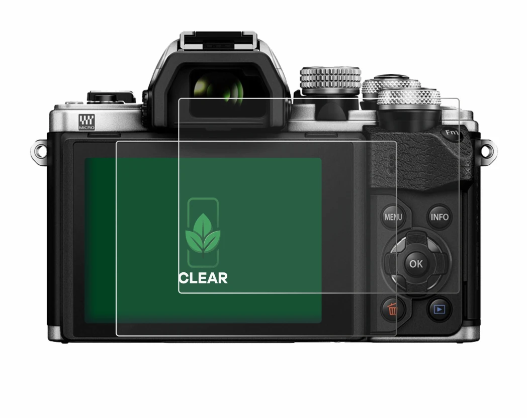 Image of the device Olympus OM-D E-M10 Mark II with a wide variety of screen protectors.