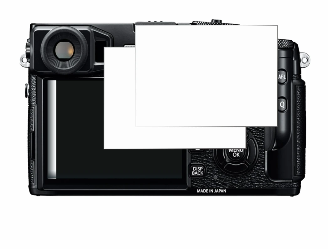 Image of the device Fujifilm X-Pro2 with a wide variety of screen protectors.