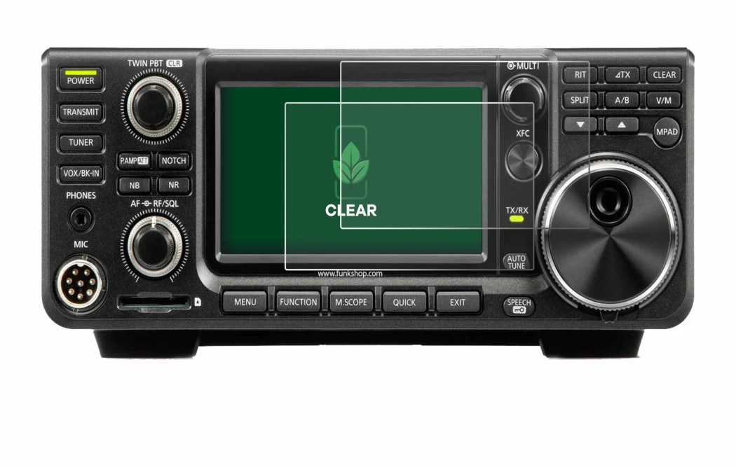 Image of the device Icom IC-7300 with a wide variety of screen protectors.