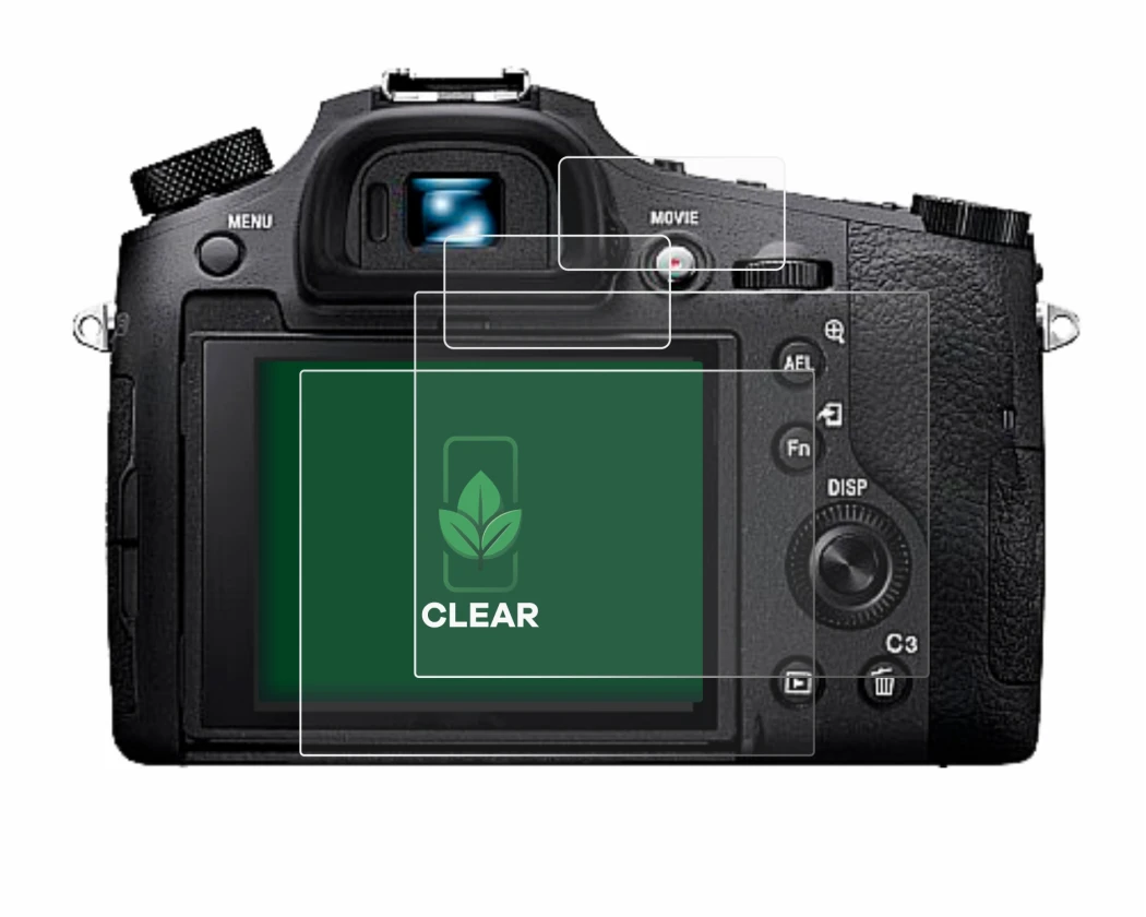 Image of the device Sony Cyber-Shot DSC-RX10 IV with a wide variety of screen protectors.