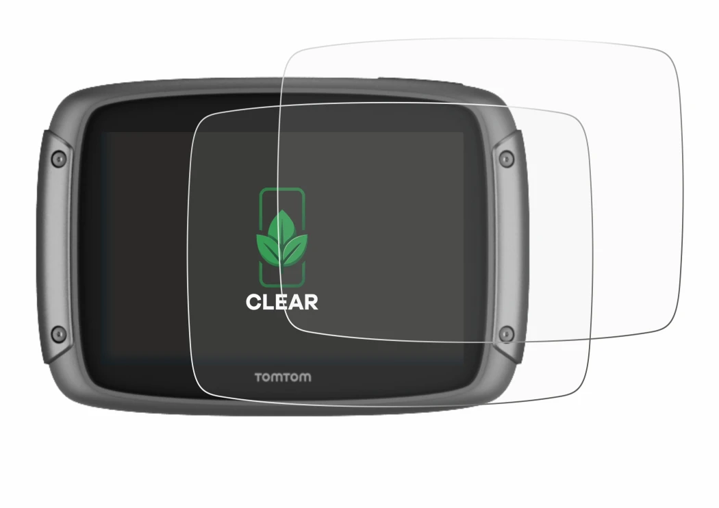 Image of the device TomTom Rider 500 with a wide variety of screen protectors.