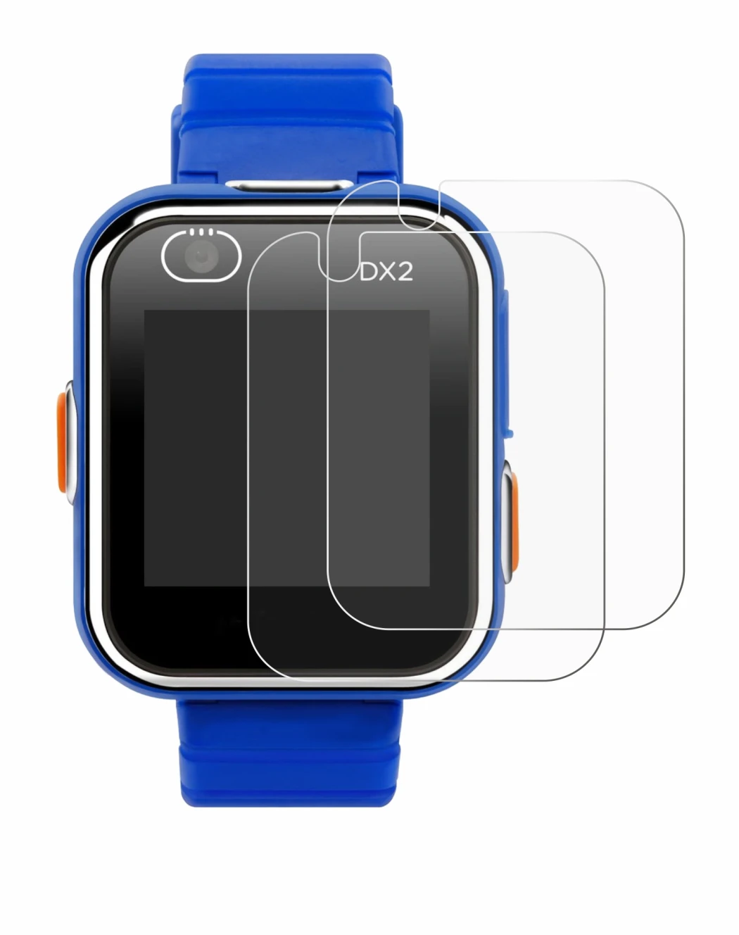 Image of the device Vtech Kidizoom Smart Watch DX2 with a wide variety of screen protectors.
