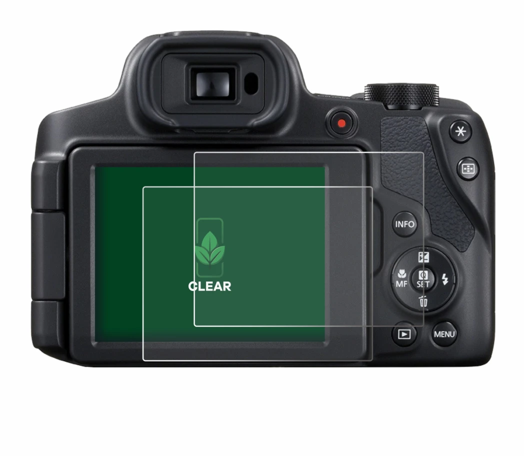 Image of the device Canon PowerShot SX70 HS with a wide variety of screen protectors.