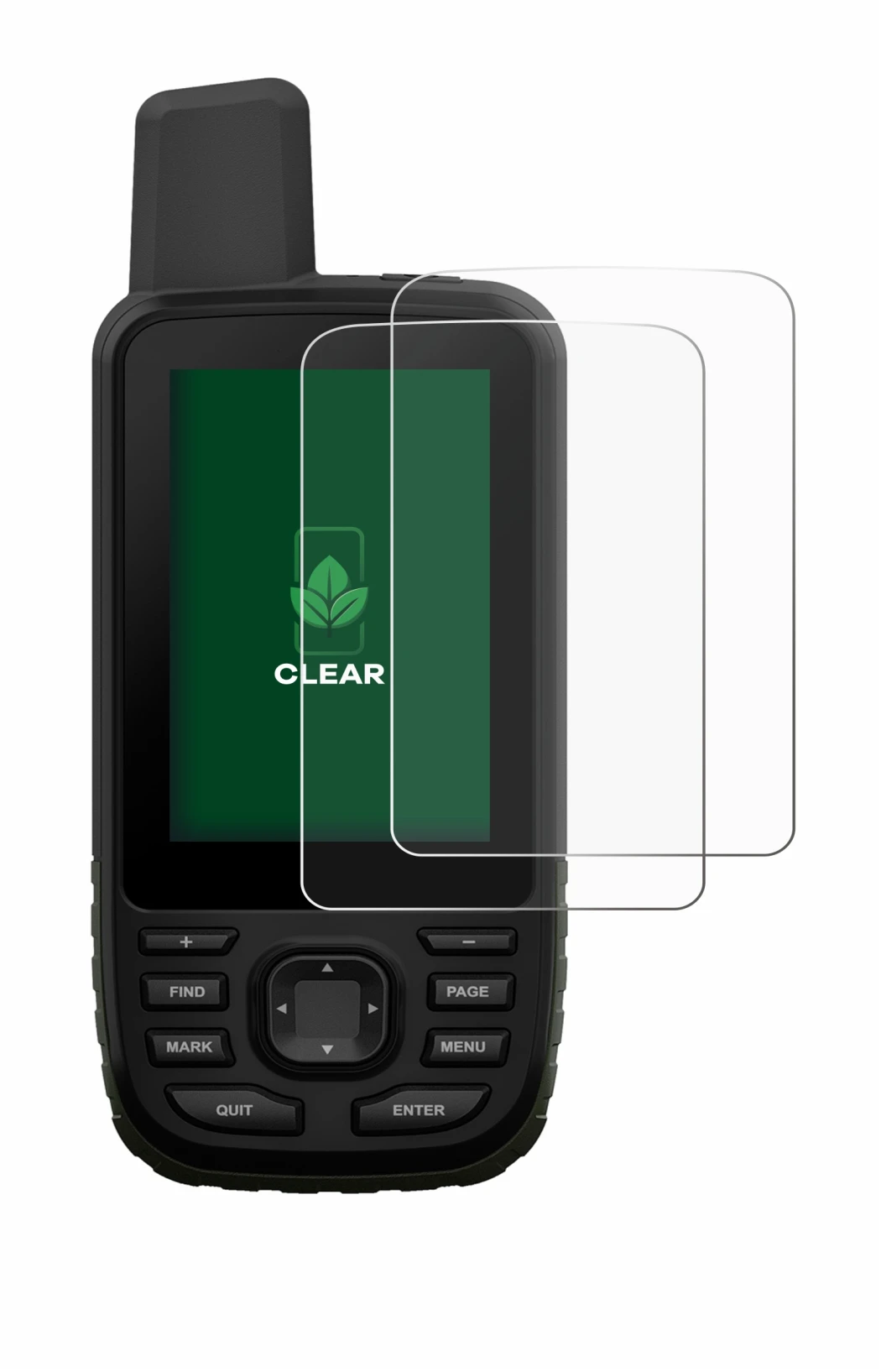 Image of the device Garmin GPSMAP 66s with a wide variety of screen protectors.