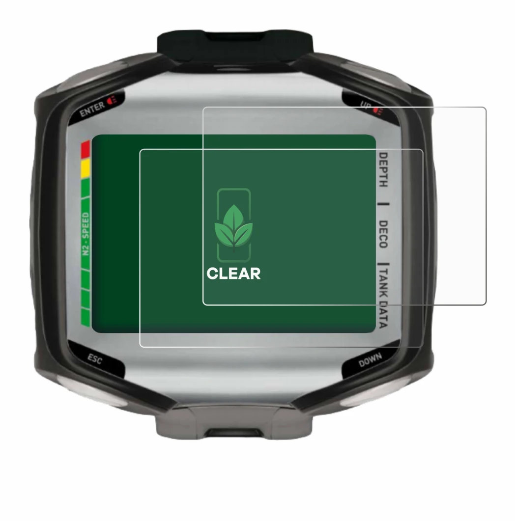 Image of the device Mares Quad with a wide variety of screen protectors.