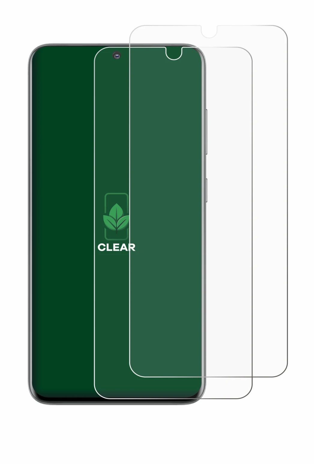 Image of the device Samsung Galaxy S20 with a wide variety of screen protectors.