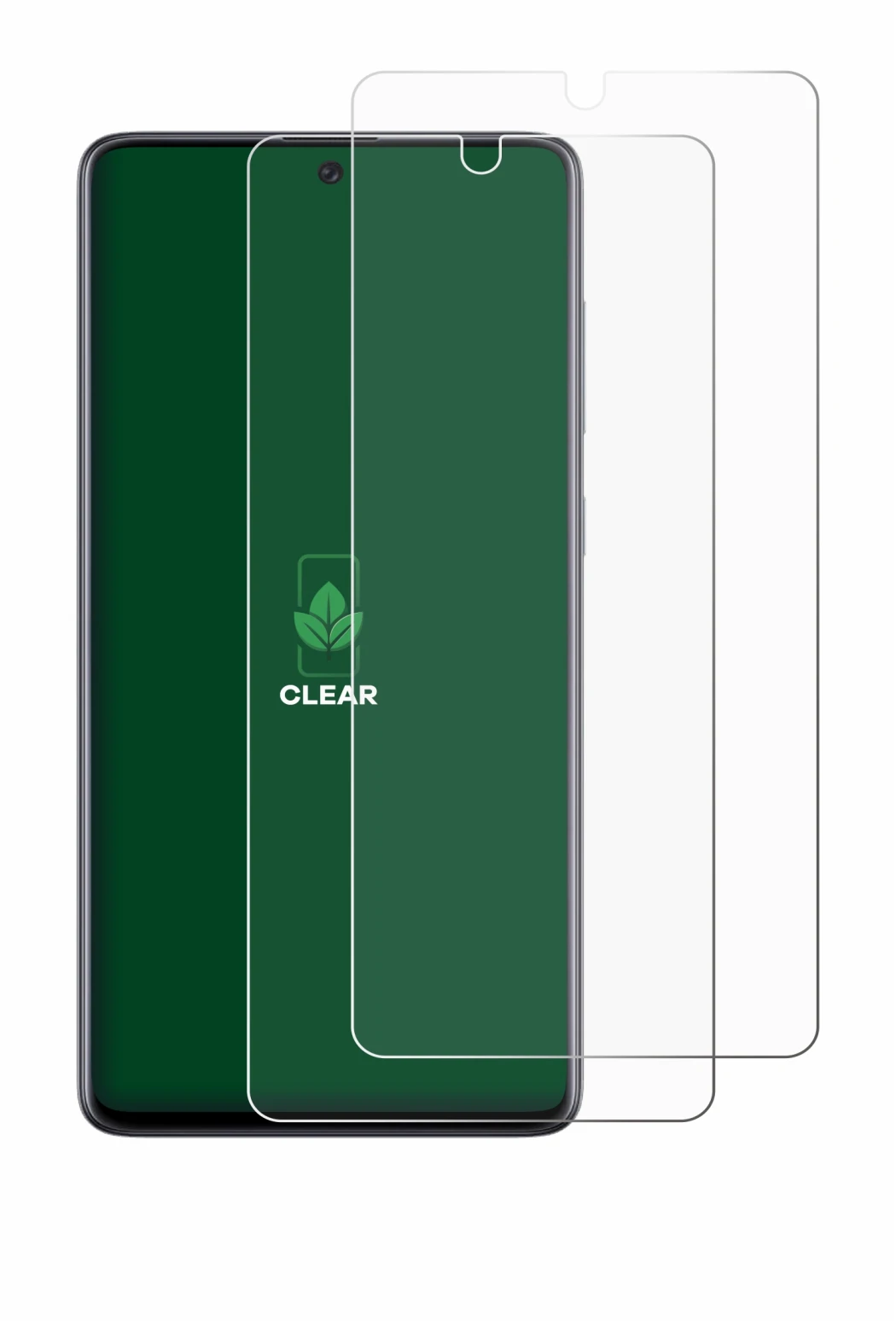 Image of the device Samsung Galaxy A71 with a wide variety of screen protectors.