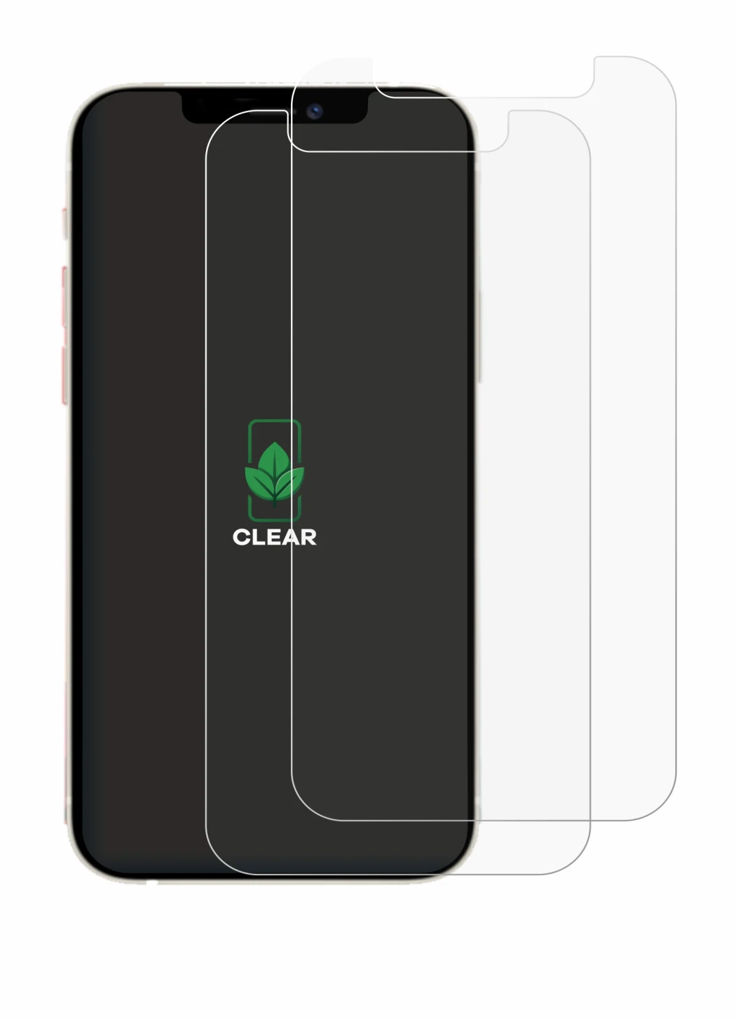 Image of the device Apple iPhone 12 mini with a wide variety of screen protectors.