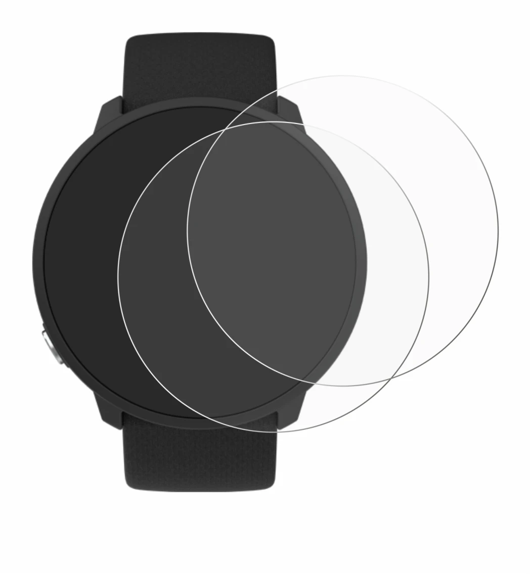 Image of the device Polar Unite with a wide variety of screen protectors.