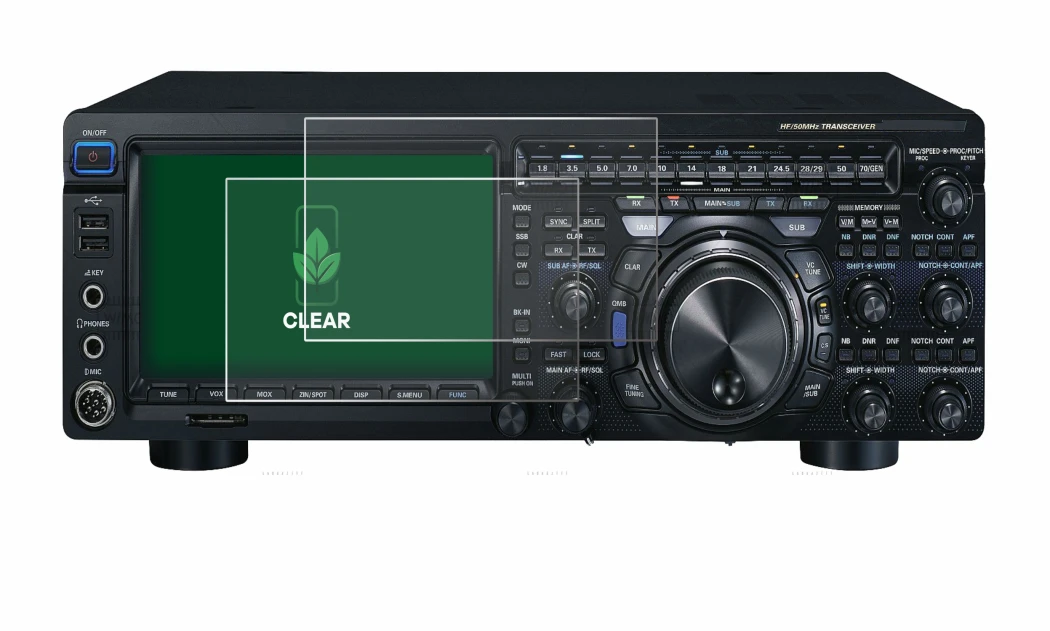 Image of the device Yaesu FT-DX101D with a wide variety of screen protectors.