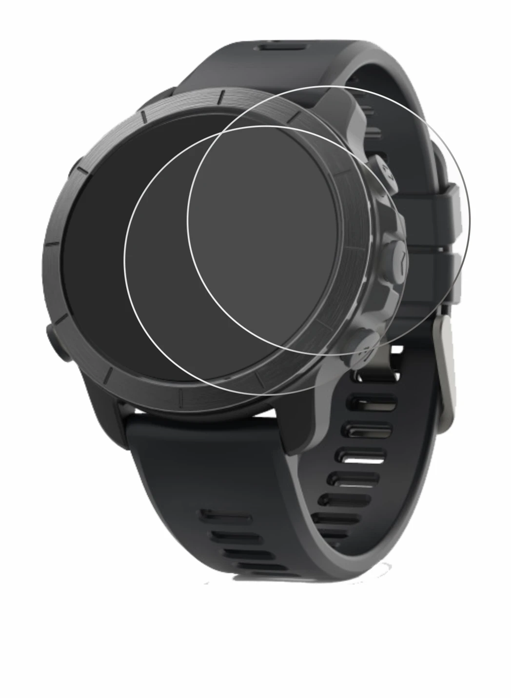 Image of the device Wahoo Elemnt Rival with a wide variety of screen protectors.