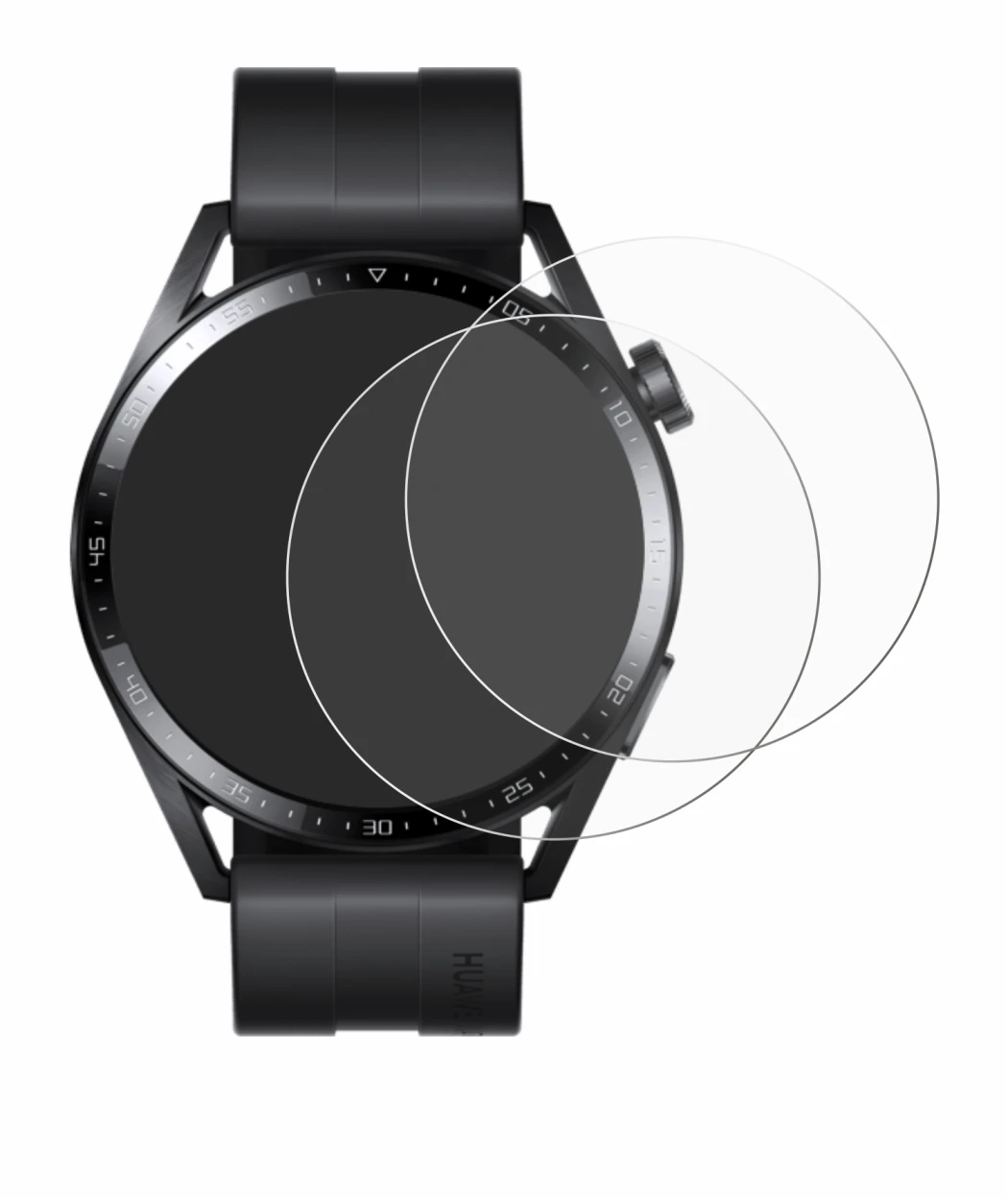Image of the device Huawei Watch GT 3 (46 mm) with a wide variety of screen protectors.