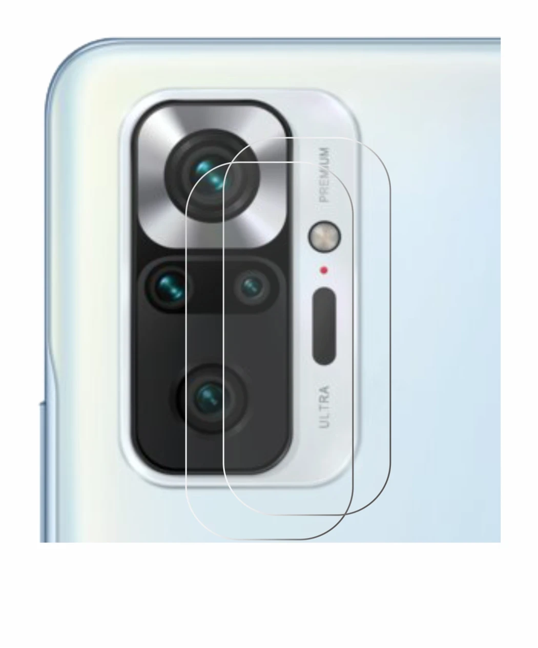 Image of the device Xiaomi Redmi Note 10 Pro (ONLY Camera Lens) with a wide variety of screen protectors.