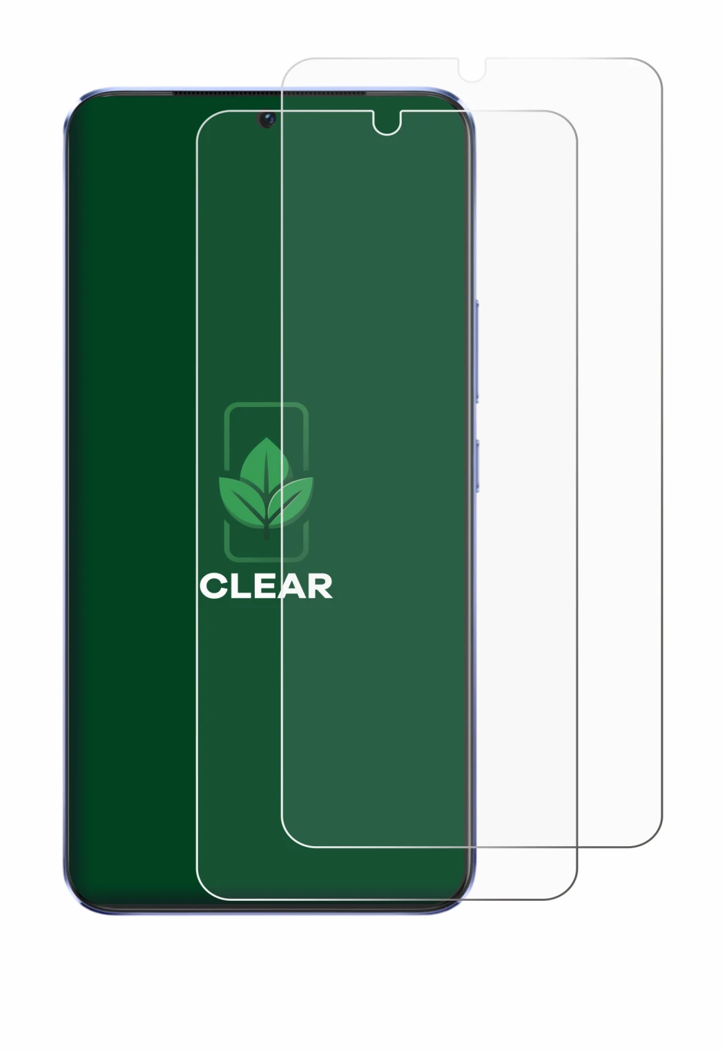 Image of the device Vivo V21 5G with a wide variety of screen protectors.