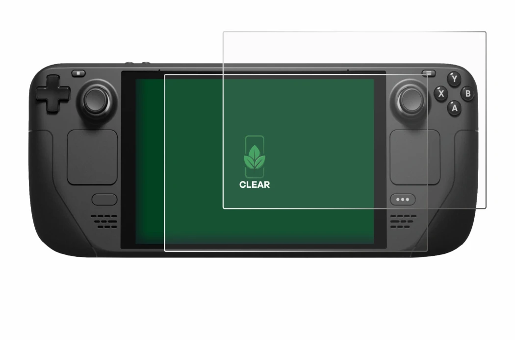 Image of the device Valve Steam Deck with a wide variety of screen protectors.