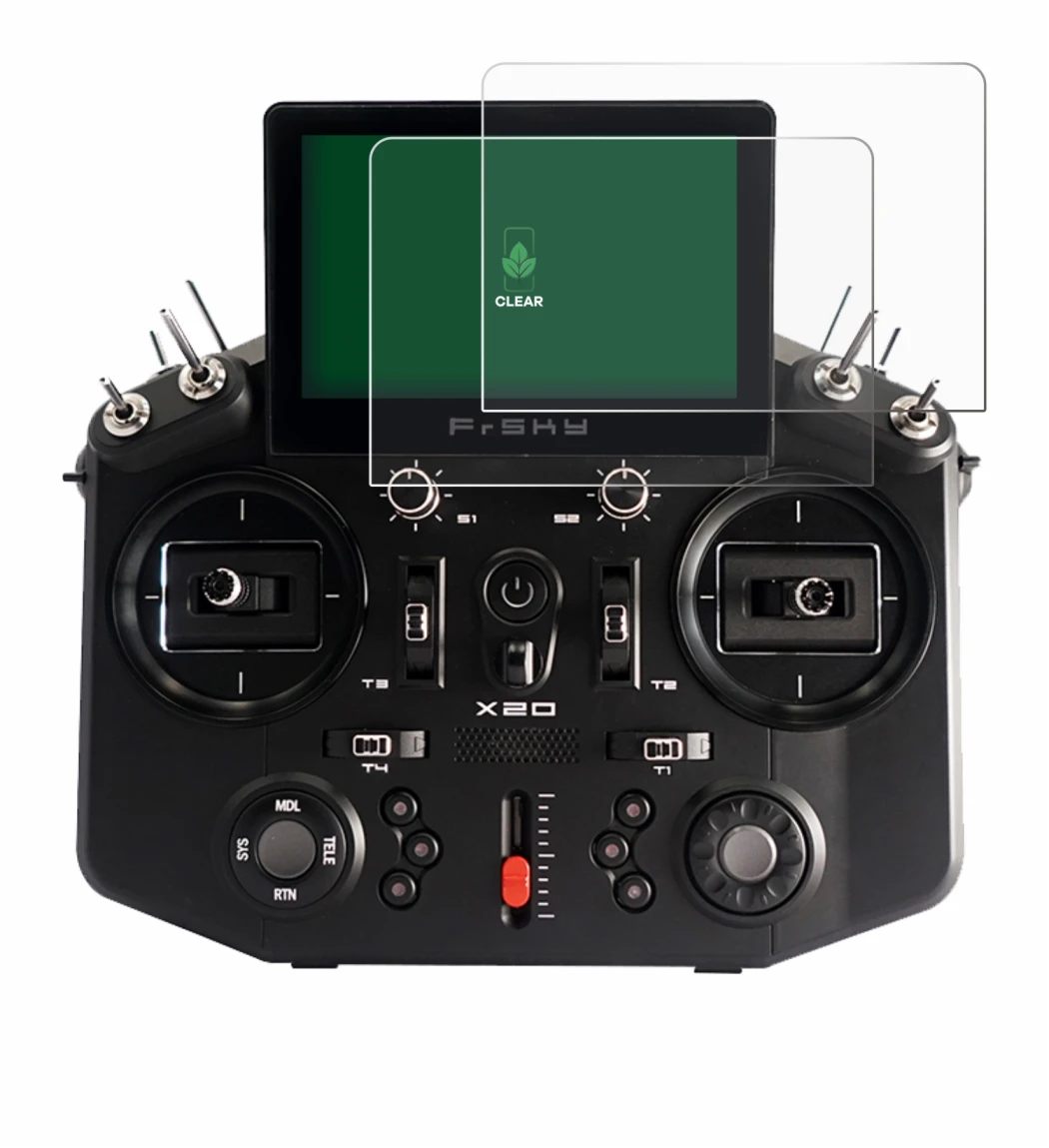 Image of the device FrSky Tandem X20 with a wide variety of screen protectors.