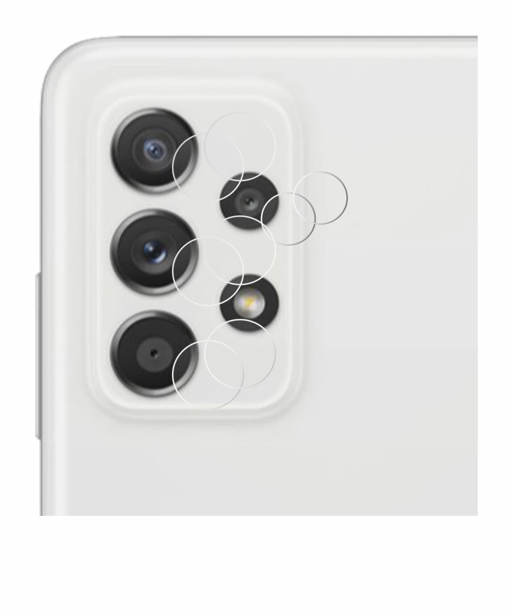Image of the device Samsung Galaxy A52s 5G (ONLY Camera Lens) with a wide variety of screen protectors.