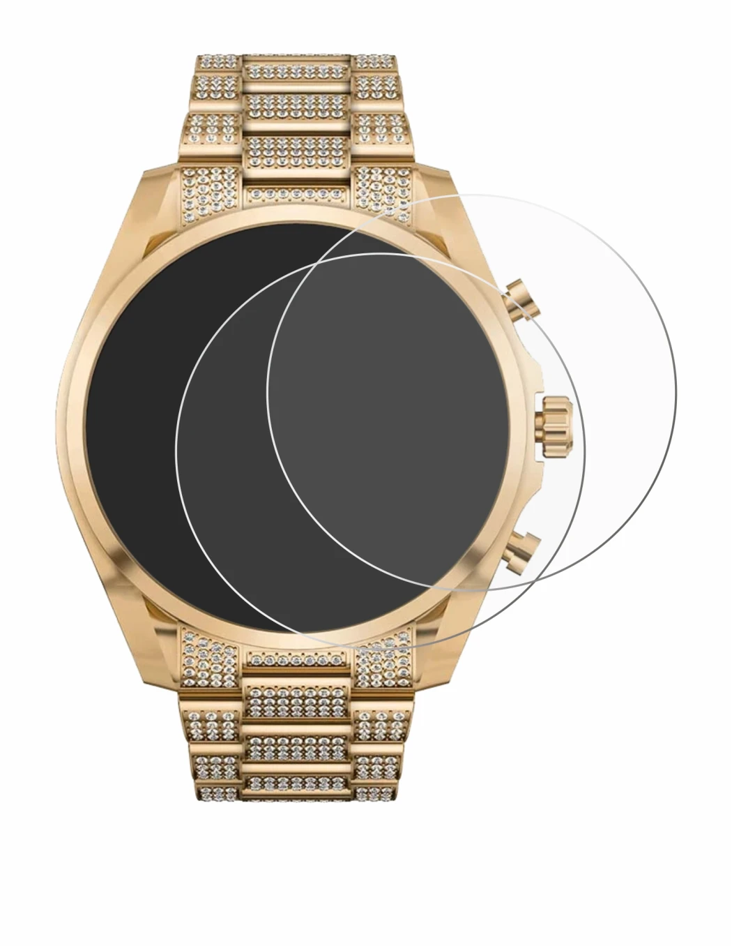 Image of the device Michael Kors Access Gen 6 Bradshaw with a wide variety of screen protectors.