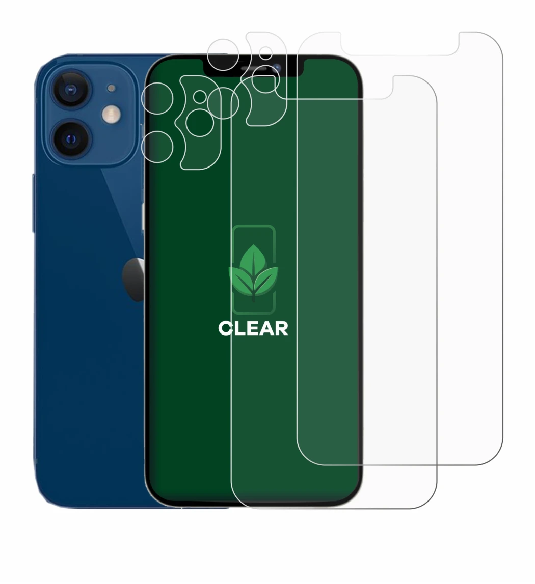 Image of the device Apple iPhone 12 mini (Front+Camera) with a wide variety of screen protectors.