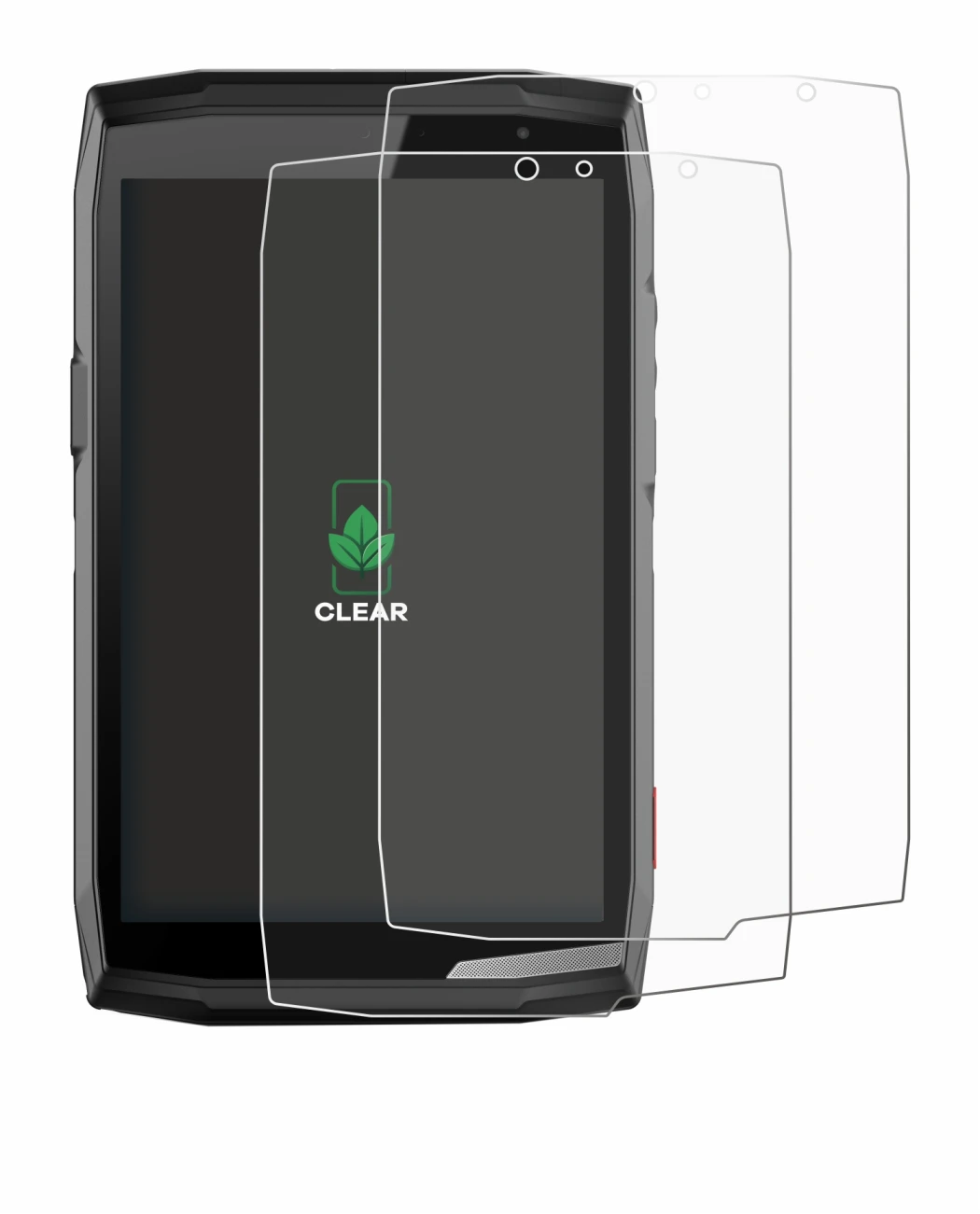 Image of the device Crosscall Core T5 with a wide variety of screen protectors.