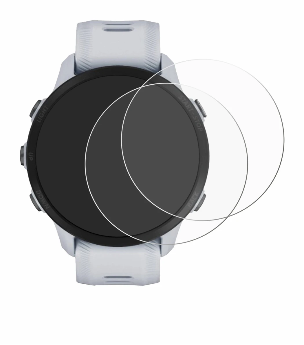 Image of the device Garmin Forerunner 955 with a wide variety of screen protectors.