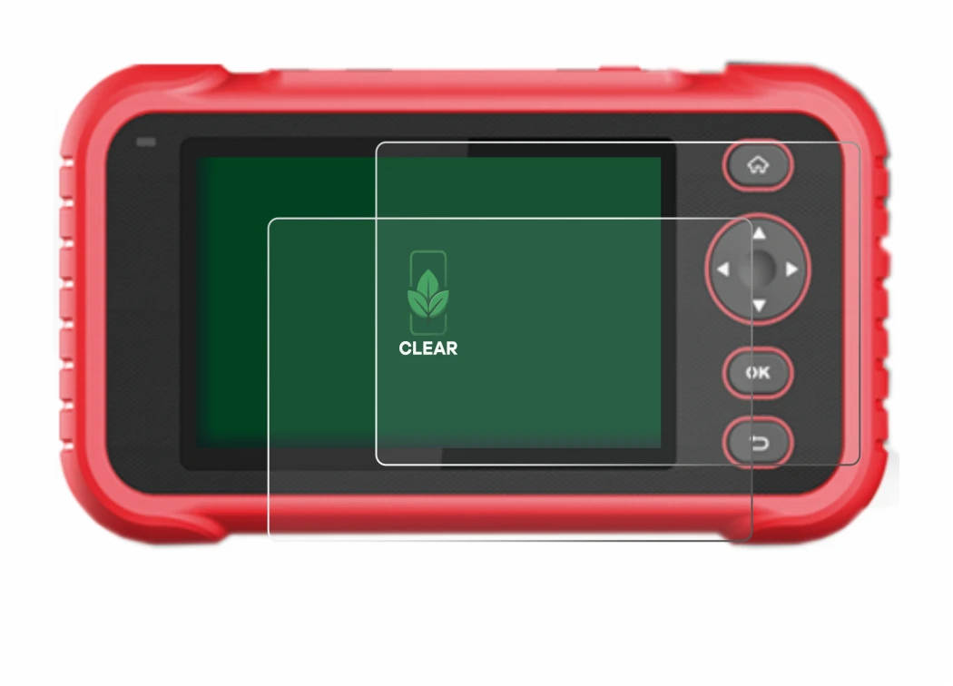 Image of the device Launch CRP 123 / 129 EVO with a wide variety of screen protectors.
