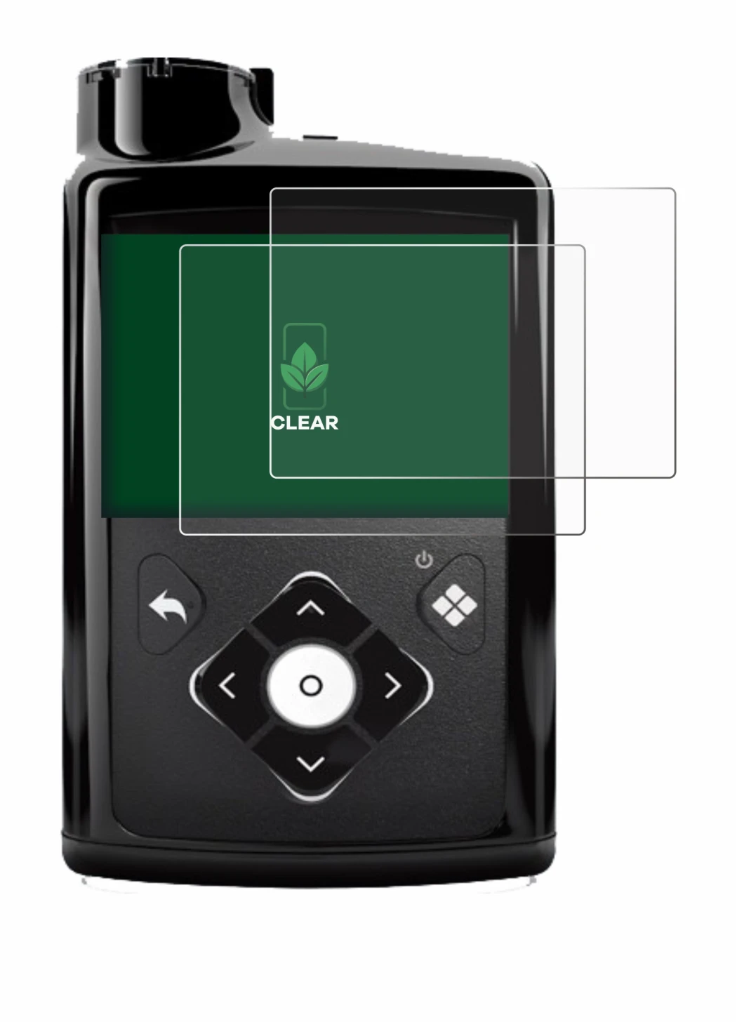 Image of the device Medtronic Minimed 780G with a wide variety of screen protectors.