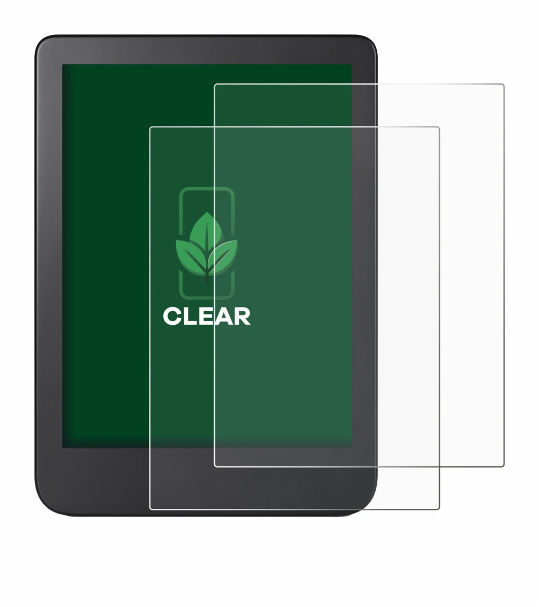 Image of the device Kobo Clara 2E with a wide variety of screen protectors.