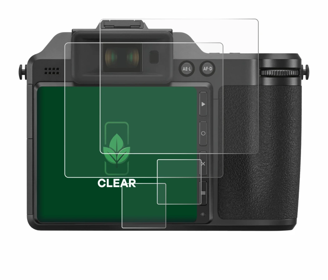 Image of the device Hasselblad X2D 100C with a wide variety of screen protectors.