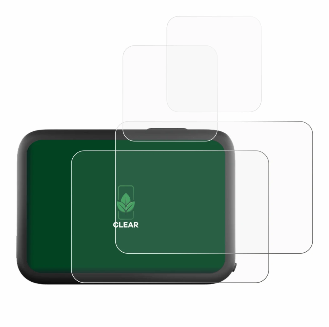 Image of the device GoPro Hero 11 Black with a wide variety of screen protectors.