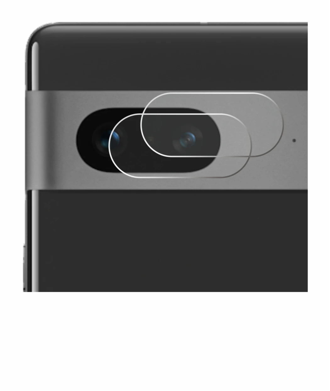 Image of the device Google Pixel 7 (ONLY Camera Lens) with a wide variety of screen protectors.