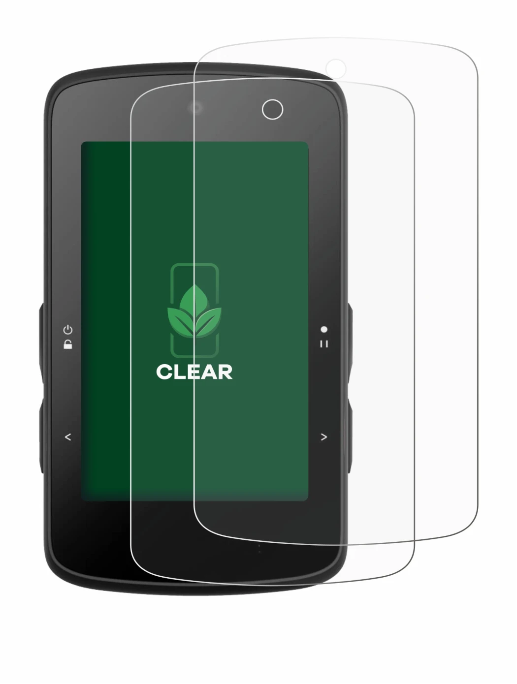 Image of the device Bryton Rider 750 SE with a wide variety of screen protectors.