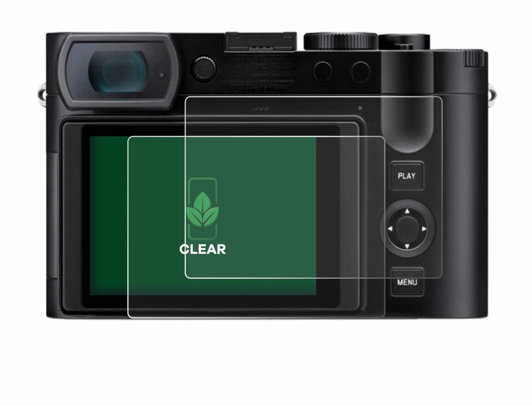 Image of the device Leica Q3 with a wide variety of screen protectors.