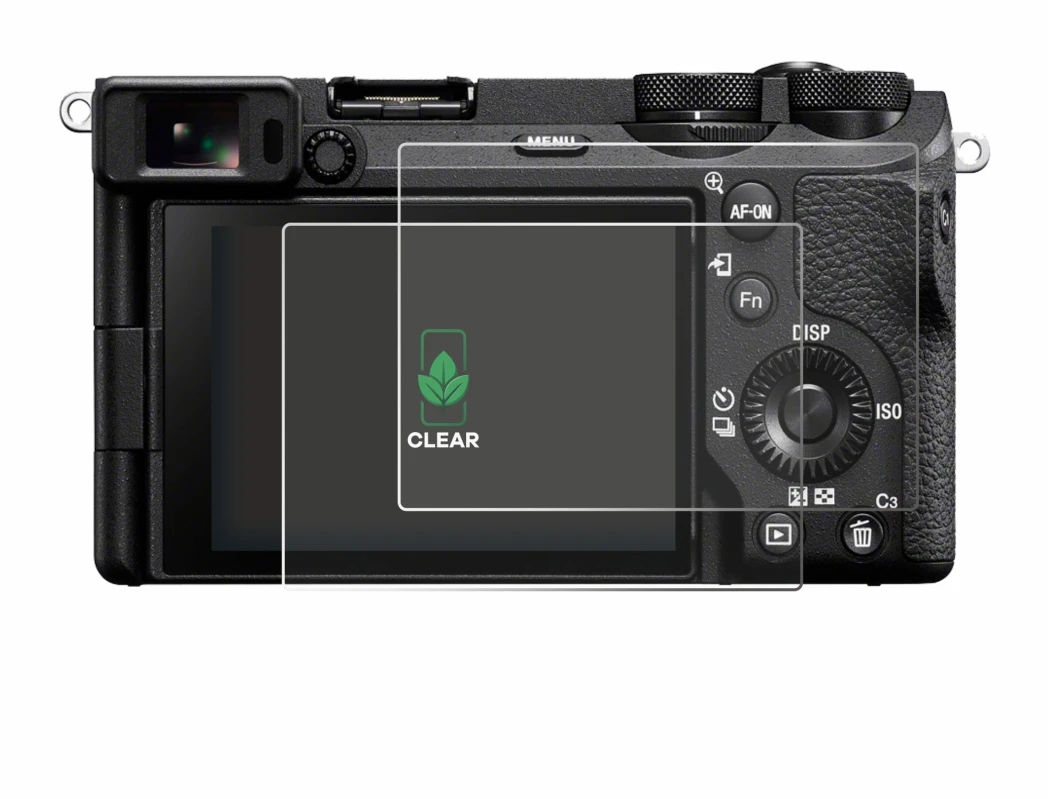 Image of the device Sony Alpha 6700 with a wide variety of screen protectors.