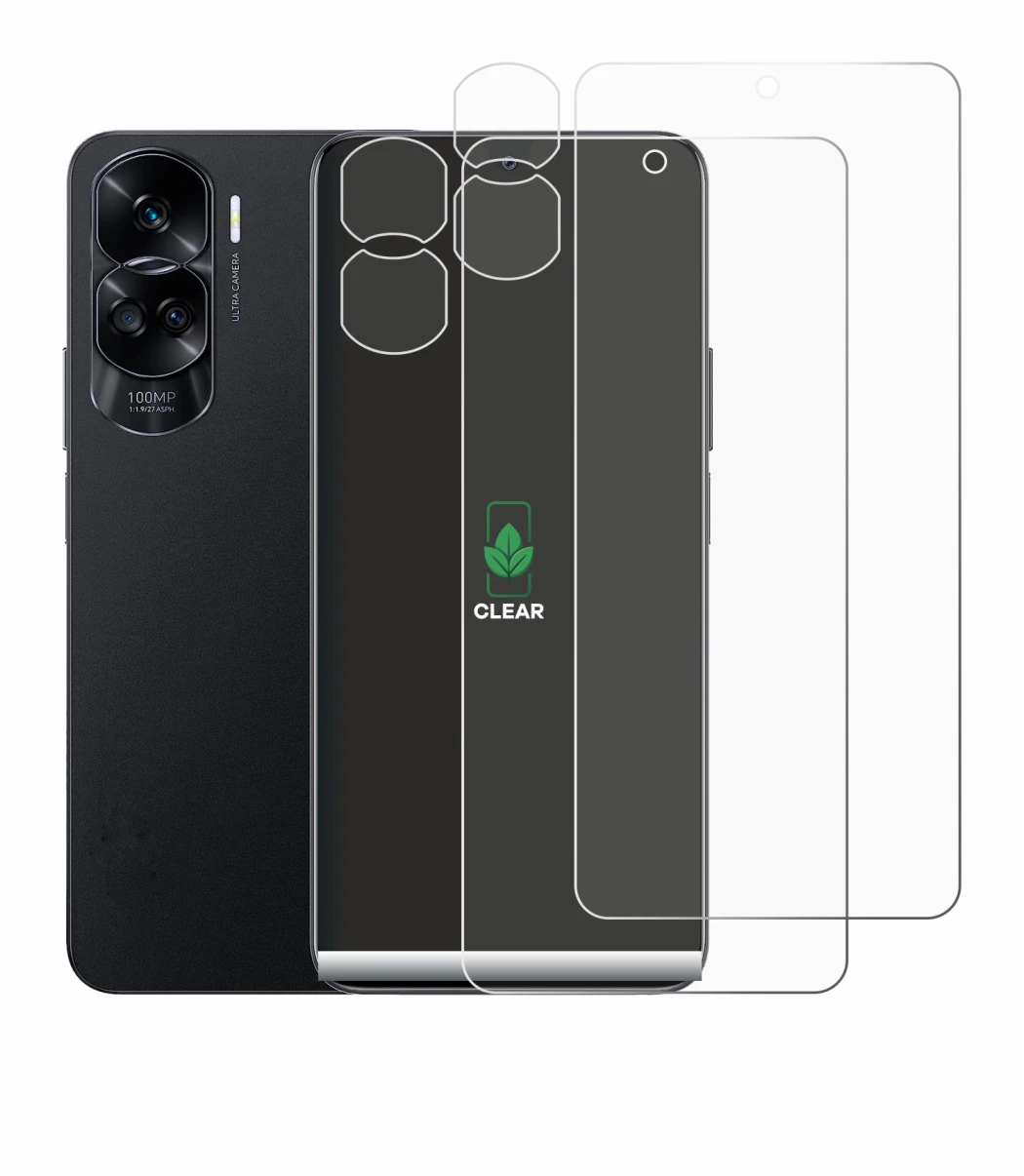 Image of the device Honor 90 Lite (Front+Camera) with a wide variety of screen protectors.